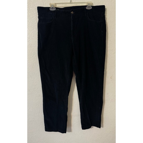 Orvis Corduroy Pants Mens 38x31 Navy‎ Blue Cotton Blend Casual Trousers - Picture 1 of 10